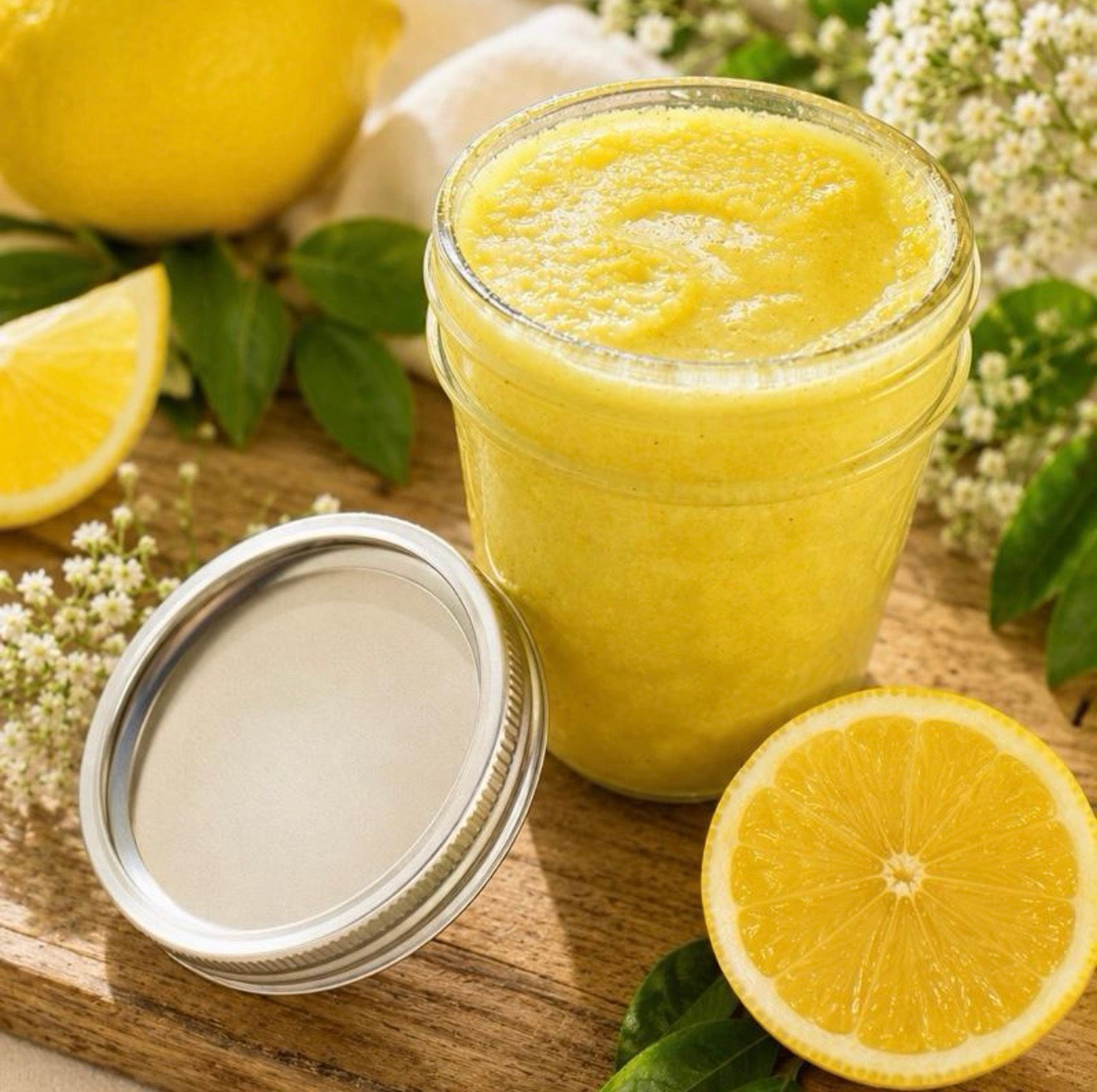 Lemon Glow Handmade Body Scrub